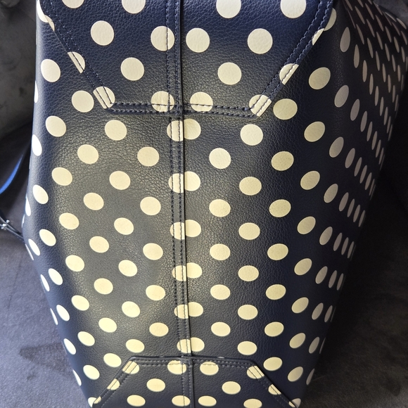 Kate Spade Reverable Polka Dot Tote Bag - Picture 8 of 10